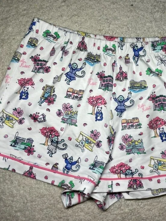 LIMITED EDITION Roller Rabbit GEORGETOWN MONKEY POLO PAJAMAS NWT SMALL OR MEDIUM - Picture 8 of 13